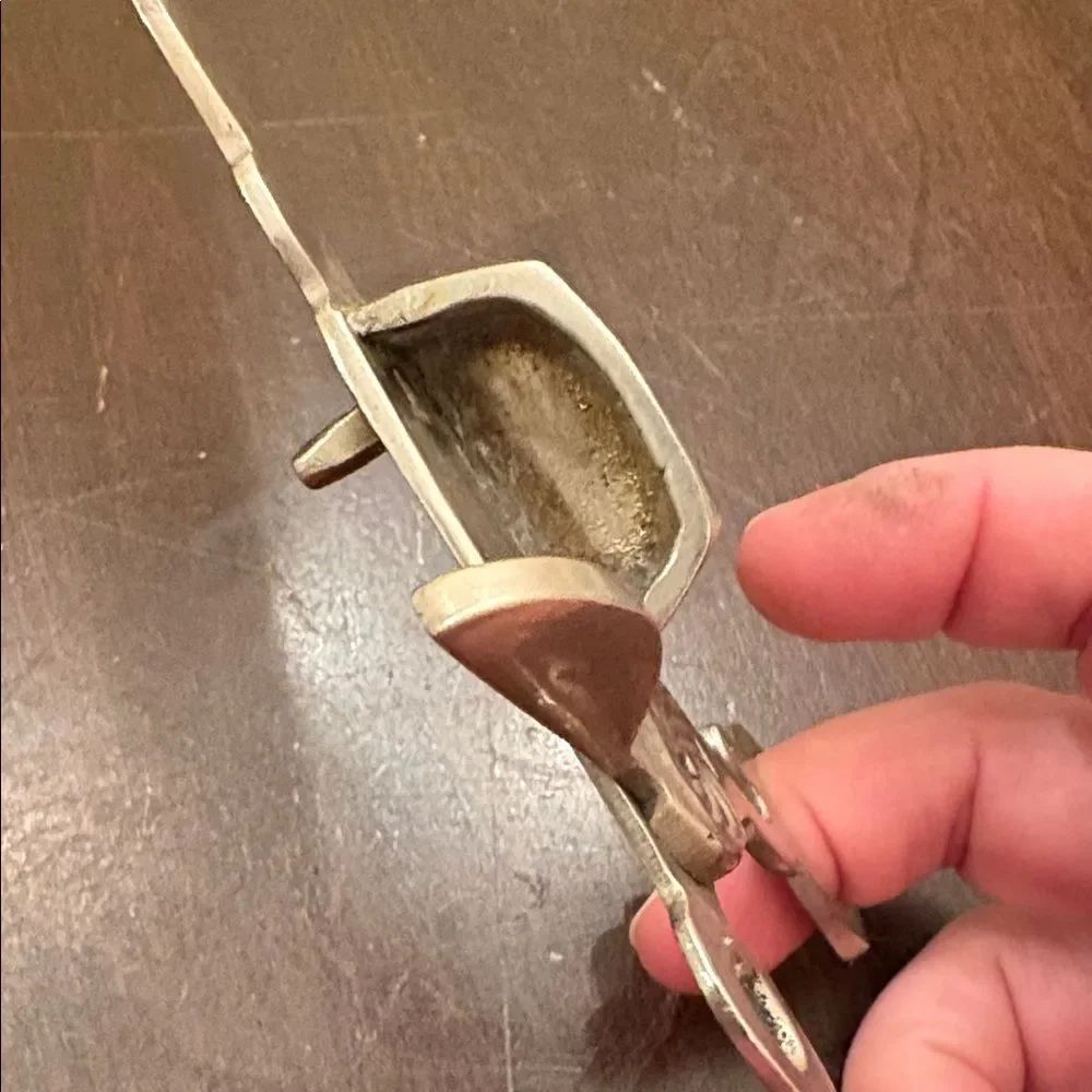 Vintage Pewter candle snuffer and wick trimmer